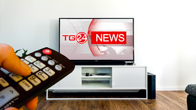 700 tv 24 tg telecomando per pulsante app