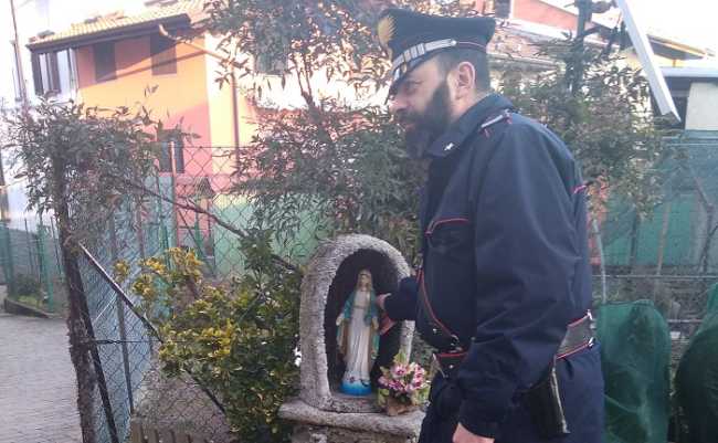 carabinieri vallemosso madonnina rubata
