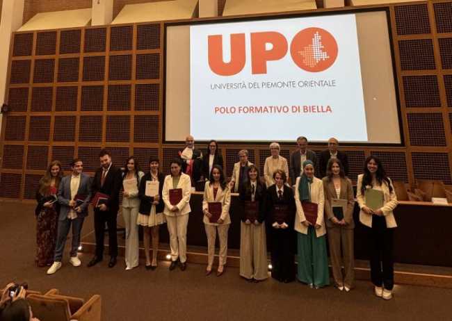 citta studi biella Gli studenti con le autorità istituzionali