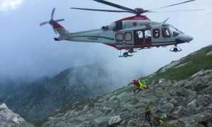 elicottero 118 verricello pietraia