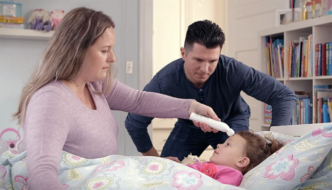 misura temperatura bambina