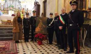 sordevolo consegna dipinto carabinieri 