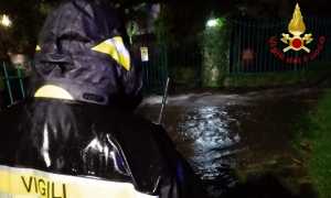 vigili del fuoco maltempo pioggia